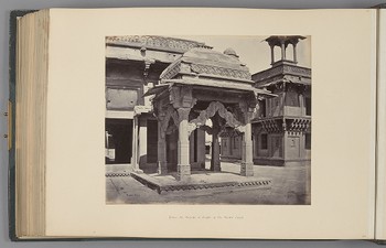 [Futtypore Sikri; Gooroo - ki - Mandi, or Temple of the Hindu Saint]   from Indian Architecture and Scenery, Vol. 1