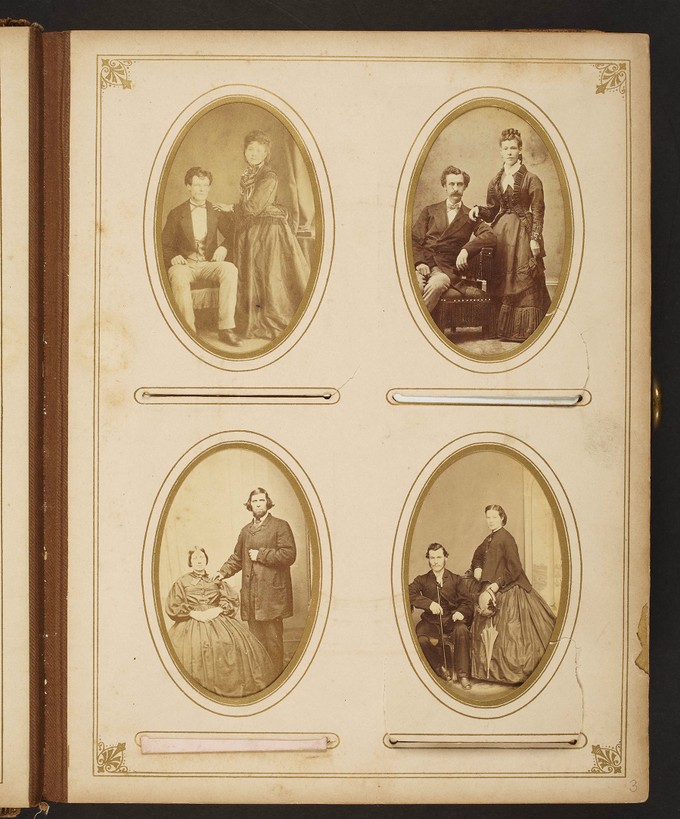 Page 3 of the Peterkin Family (Theresa Bywater Peterkin) Album, contains 4 photographs