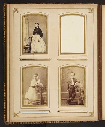 Page 6 of the Peterkin Family (Theresa Bywater Peterkin) Album, contains 3 photographs