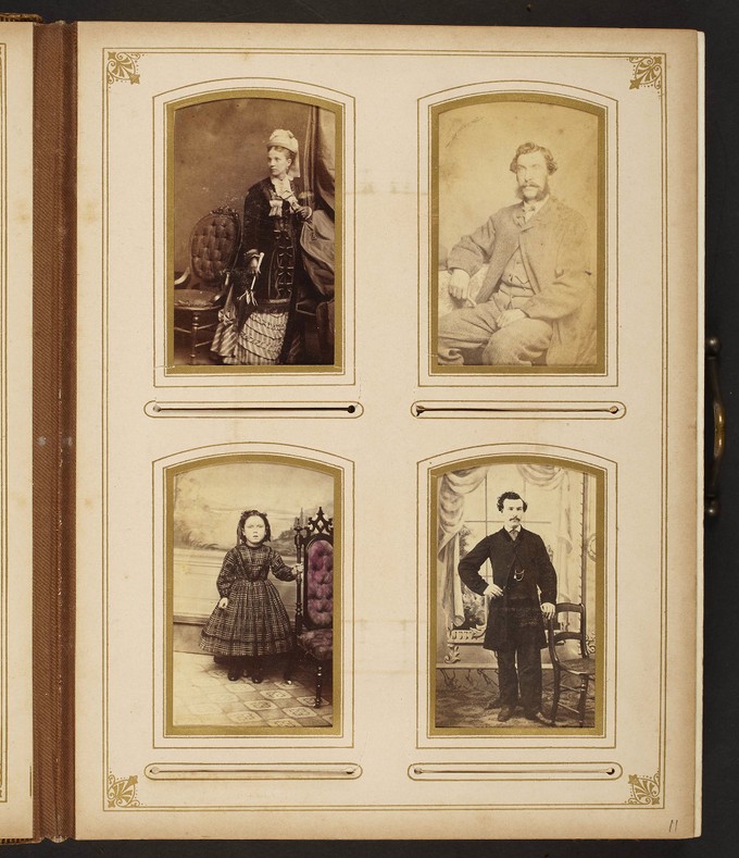 Page 11 of the Peterkin Family (Theresa Bywater Peterkin) Album, contains 4 photographs