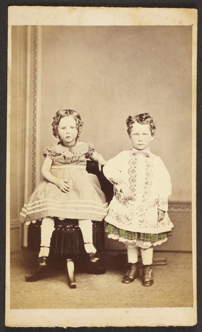 Unknown sitters [portrait of a seated girl and standing boy]