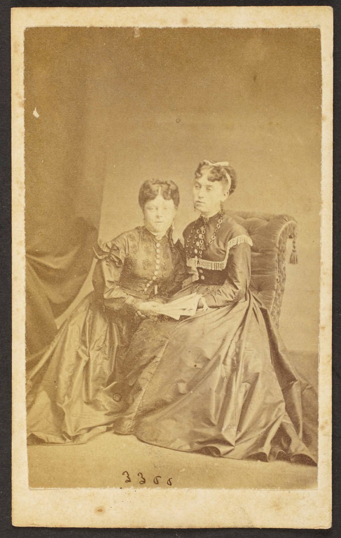Clara Bywater (1849-1933) and her friend [aunt of Theresa Bywater Peterkin]