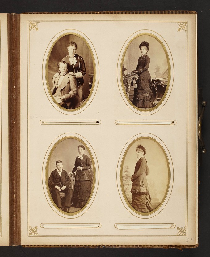 Page 27 of the Peterkin Family (Theresa Bywater Peterkin) Album, contains 4 photographs