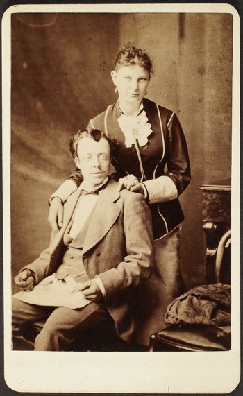 Emma Bywater (1850-c.1885) and Alfred Cornelius Hurrell (1853-?) [aunt and uncle of Theresa Bywater Peterkin]