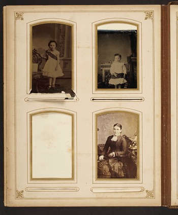 Page 30 of the Peterkin Family (Theresa Bywater Peterkin) Album, contains 3 photographs