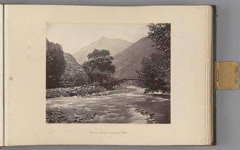 View on a stream at Sultanpore, Kulu   from Himalayas
