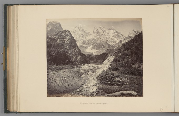 Snowy Peaks near the Gangootri Glacier   from Himalayas