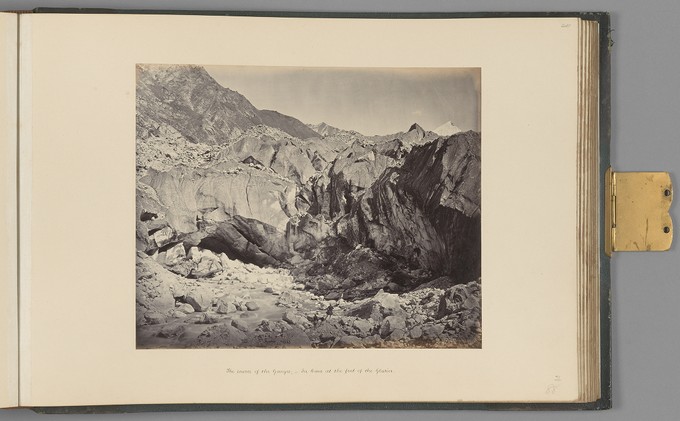 [The Source of the Ganges; Ice Cave at the foot of the Glacier]   from Himalayas