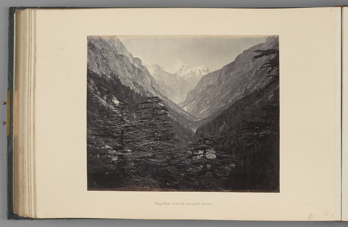 Snowy Peaks near the Gangootri Glacier   from Himalayas