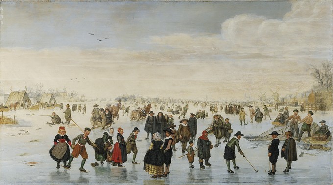 Skaters on the Amstel
