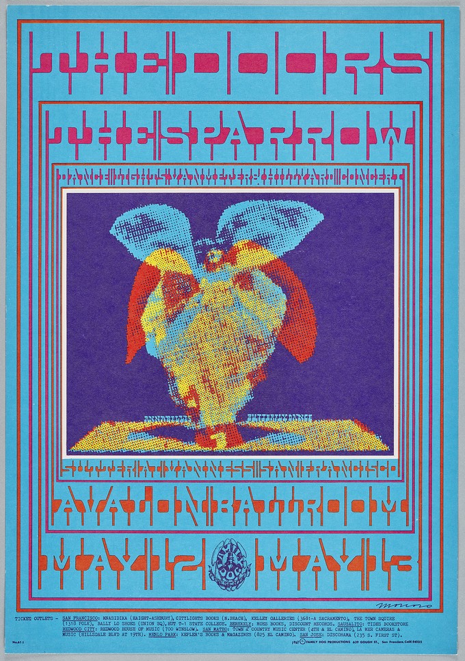 Butterfly Lady, The Doors, The Sparrow, November 23-25, Avalon Ballroom