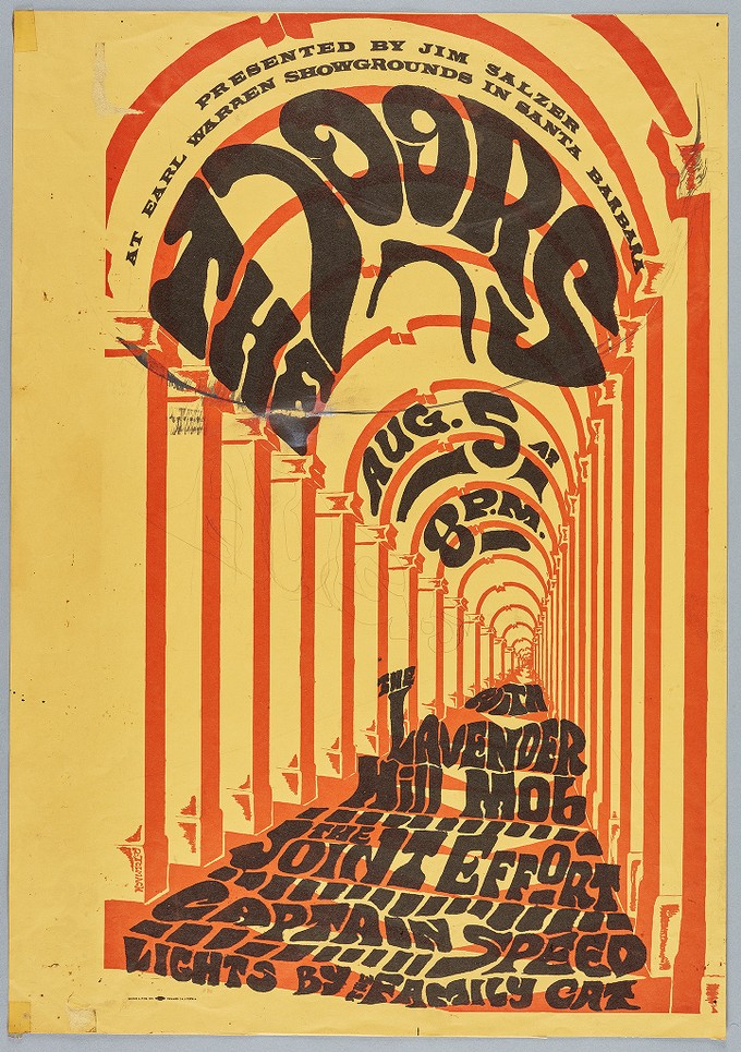 The Doors, Lavender Hill Mob, Joint Effort, Captain Speed (yellow version), Aug, Earl Warren Showgrounds, Santa Barbara, CA