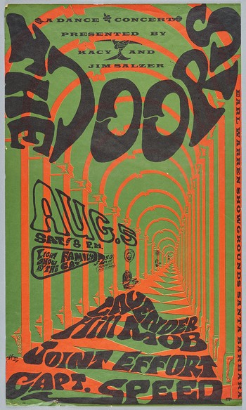 The Doors, Lavender Hill Mob, Joint Effort, Captain Speed (green-red  version), Aug 5, Earl Warren Showgrounds, Santa Barbara, CA. | Art Gallery  of Ontario
