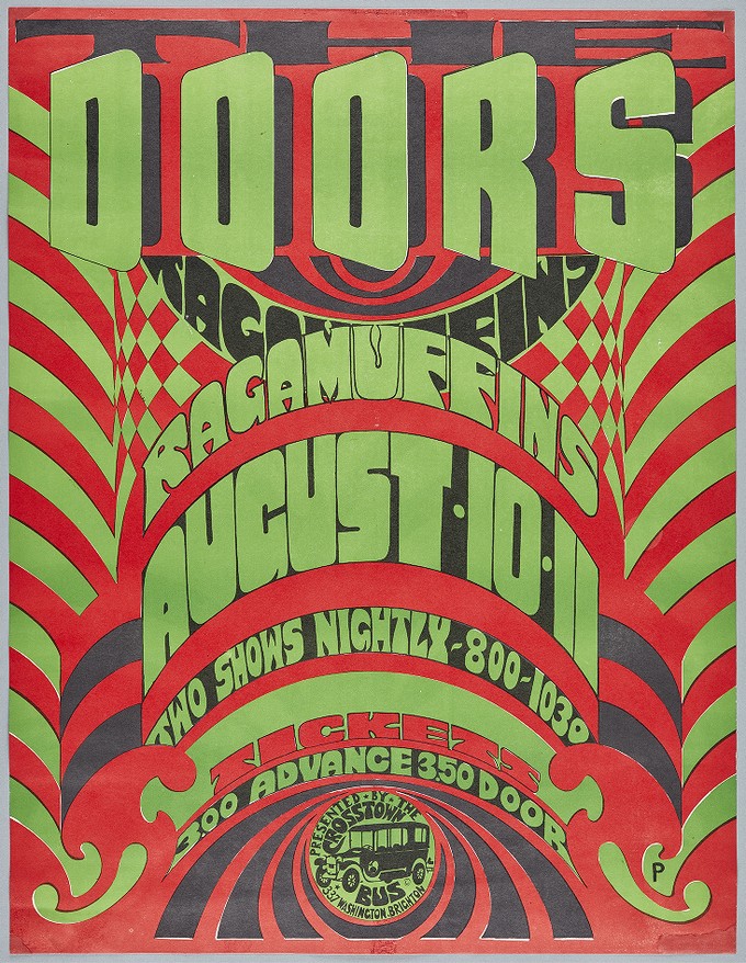 The Doors, Ragamuffins, August 10-11, 337 Washington St., Brighton MA