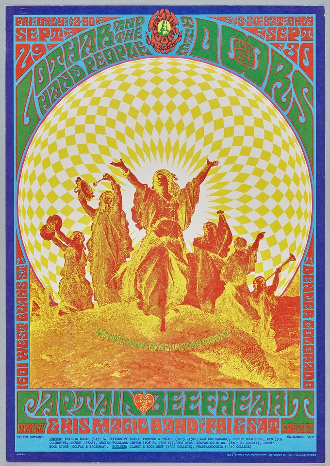 "Flash", the Doors, Lothar & the Hand People, Captain Beefheart & His Magic Band, September 29-30, 1601 West Evans Street, Denver, Colorado
