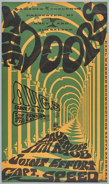 The Doors, Lavender Hill Mob, Joint Effort, Captain Speed (green-tan version), Aug 5, Earl Warren Showgrounds, Santa Barbara, CA.