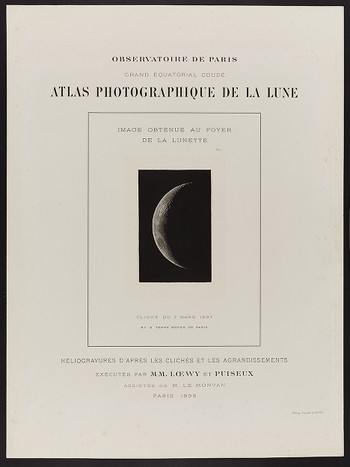 Title Page from "Atlas Photographique de la Lune" Portfolio