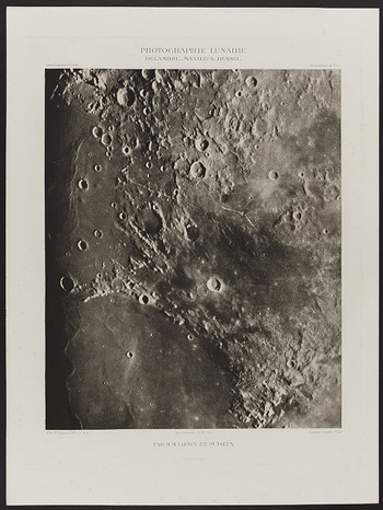 Photographe Lunaire, Delambre Manilius Bessel  Plate XXII from "Atlas Photographique de la Lune" Portfolio
