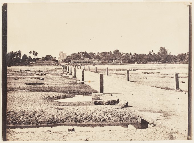 Madura. The Vygay River, with Causeway, Across to Madura