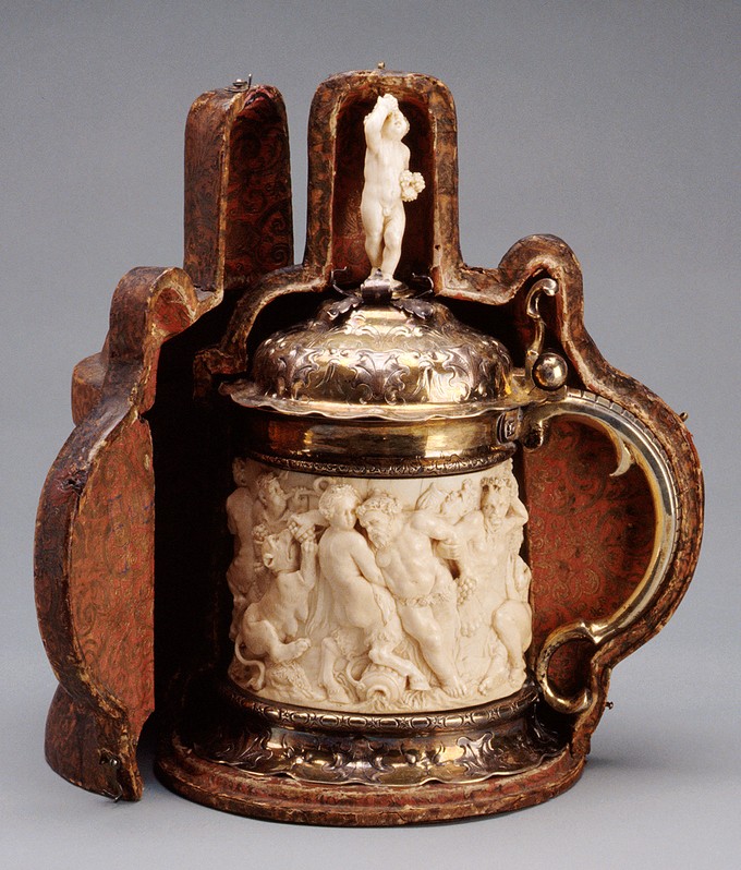 Tankard: Bacchanal with the Drunken Silenus, and the Infant Silenus