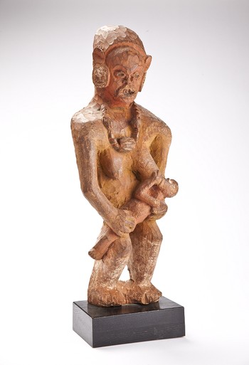 Mother and Child, part of a door frame
