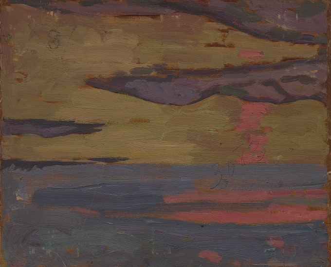 Late Autumn, Algoma (recto); Sunset (verso)