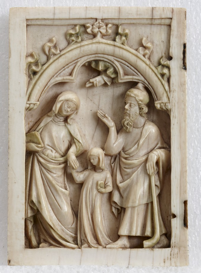 Wing from a Diptych: The Virgin with her Parents, St. Anne and St. Joachim