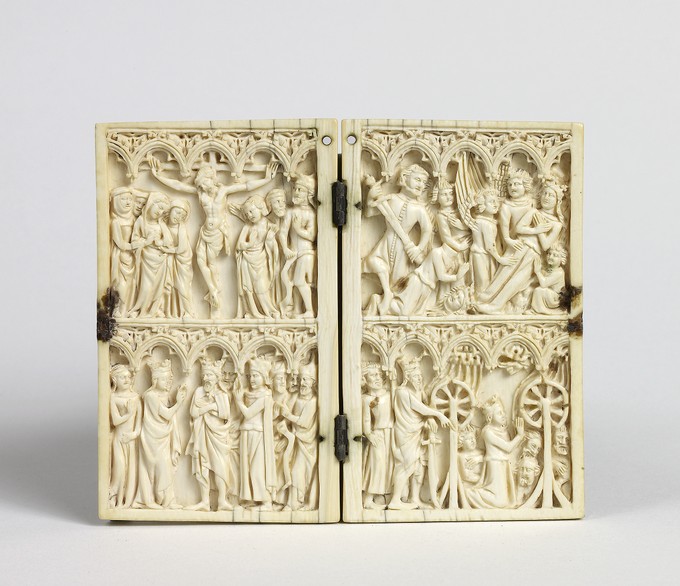 Diptych: Crucifixion of Christ, Scenes from the Life of Saint Catherine of Alexandria