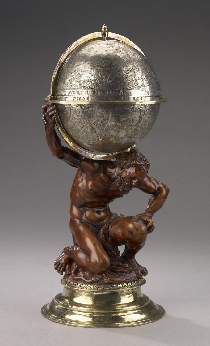 Covered Cup: Hercules Supporting the Heavenly Sphere