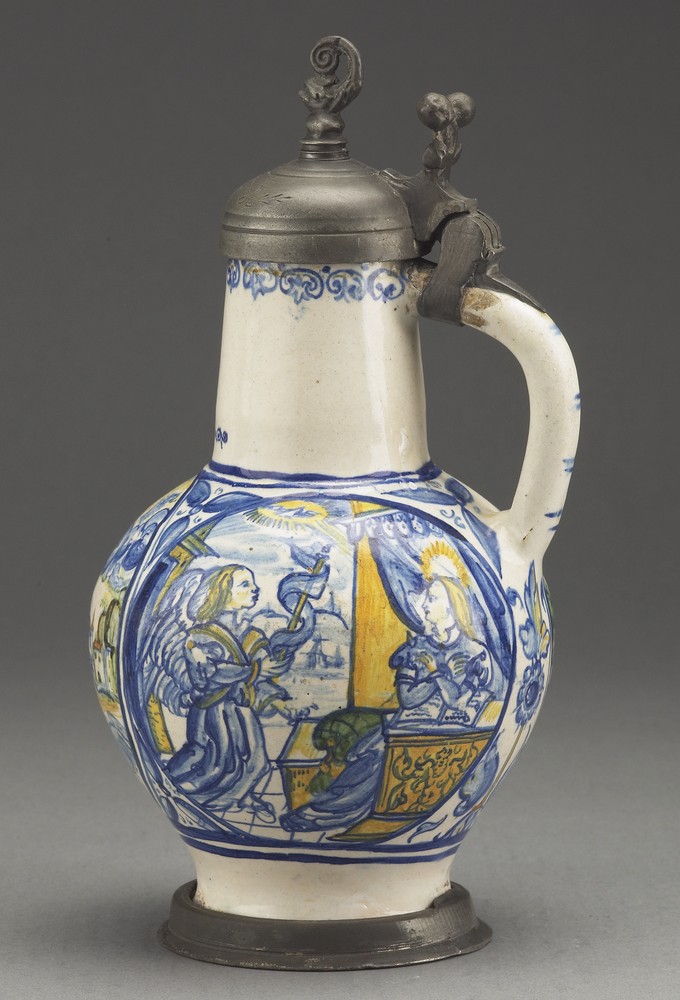 Jug: The Sacrifice of Isaac, St. John the Evangelist on Patmos, and The Annunciation