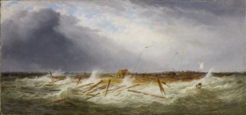 Raft in Danger in the St. Lawrence
