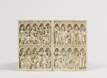 Pair of Writing Tablets: Scenes from the Life of Christ