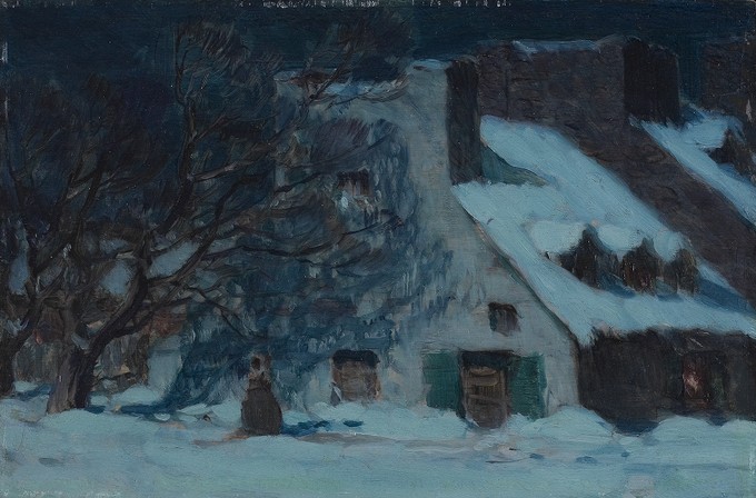 House in Quebec City, Moonlight