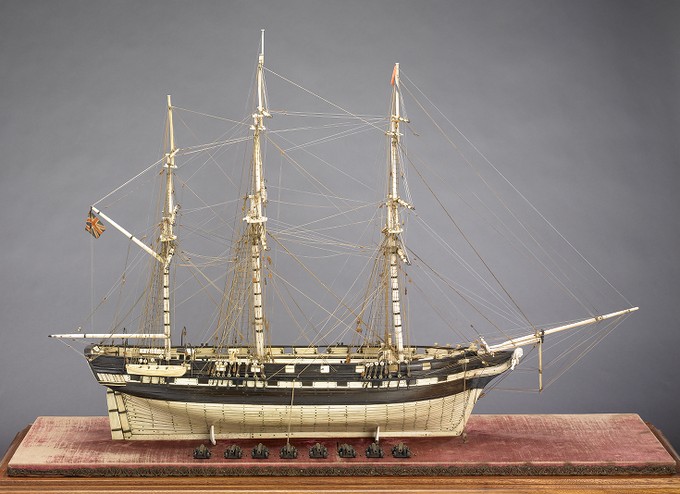 Ship Model of the 'Commandeered Merchantman'